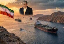 Strait of Hormuz tensions 2026 showing oil tankers and military presence in strategic waterway