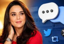 Preity Zinta viral reply 2026 showing actress reacting to social media comment