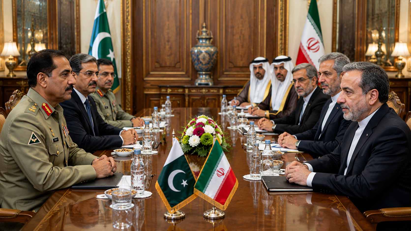 Asim Munir Abbas Araqchi meeting 2026 during diplomatic talks in Tehran