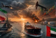 Iran US naval clash 2026 showing oil tanker tension and rising global oil prices