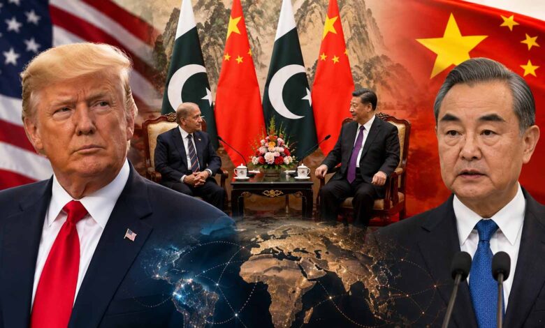 China Pakistan mediation 2026 showing diplomatic talks involving China, Pakistan, and the US