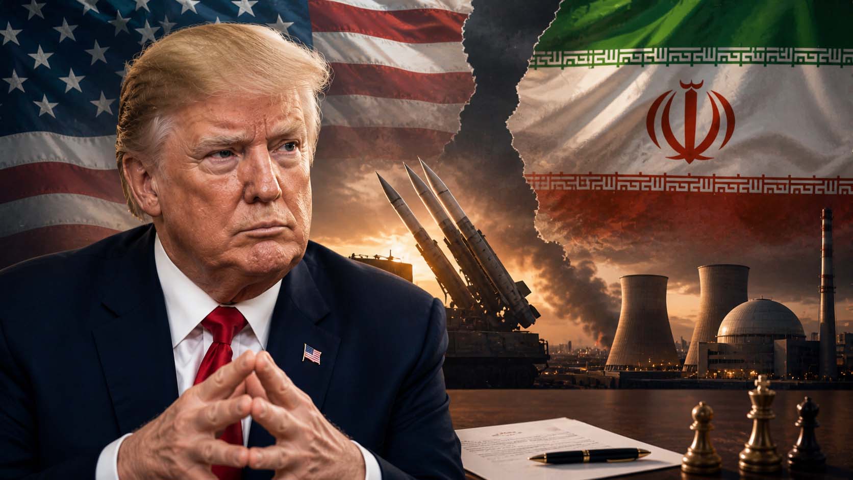 Trump Iran statement 2026 showing US president discussing Iran proposals and possible strike
