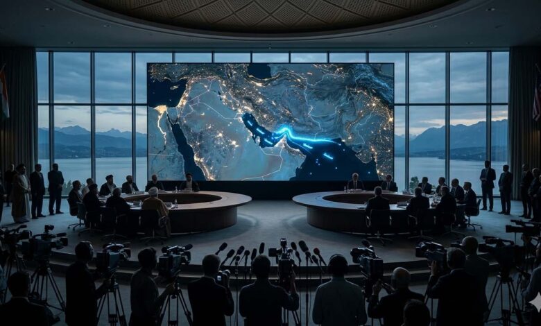 Iran-US diplomatic talks in Switzerland amid discussions about the Strait of Hormuz