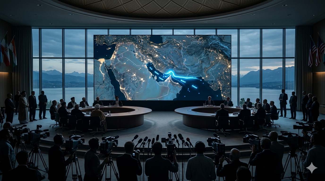 Iran-US diplomatic talks in Switzerland amid discussions about the Strait of Hormuz