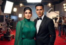Raveena Tandon and Akshay Kumar attending a film event ahead of their reunion in Welcome to the Jungle