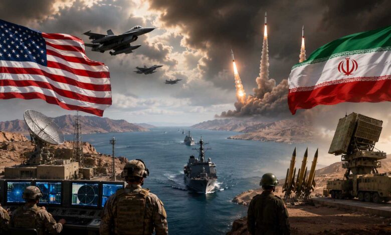 US and Iran military tensions with regional security concerns in the Middle East