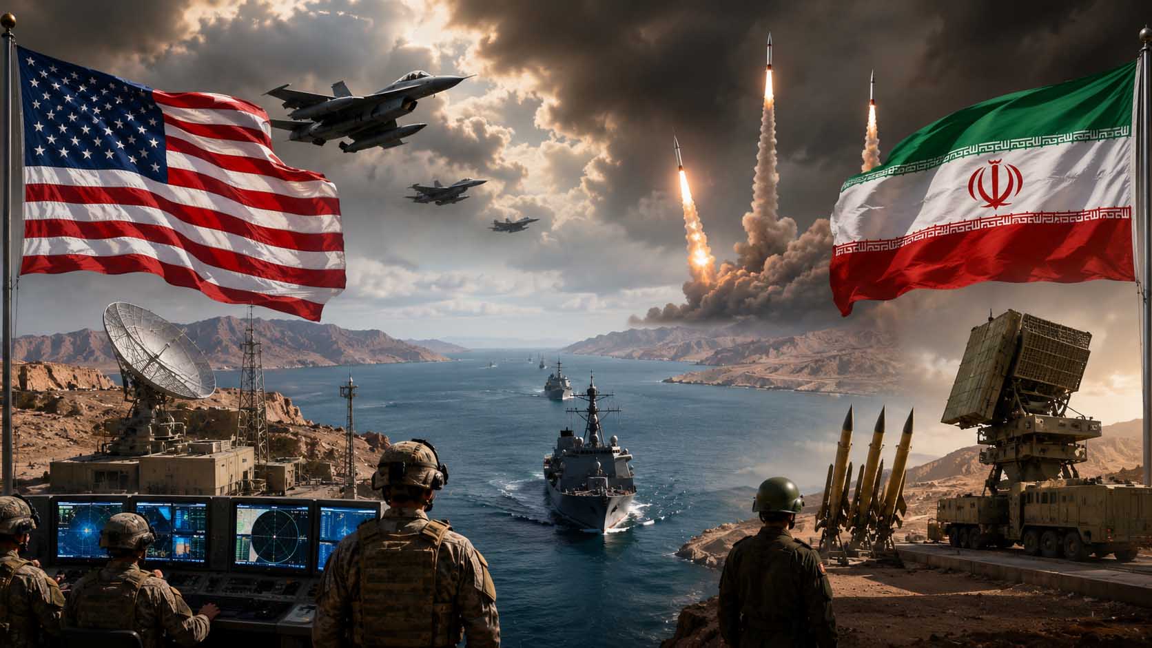 US and Iran military tensions with regional security concerns in the Middle East