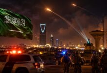 Saudi Al-Kharj Security Alert showing emergency warning activity amid Middle East regional tensions