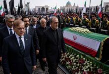 Pakistan Prime Minister Shehbaz Sharif and foreign delegations arriving in Tehran for Ayatollah Ali Khamenei's funeral ceremony